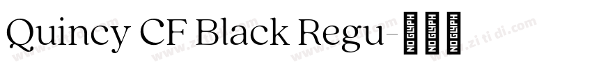 Quincy CF Black Regu字体转换